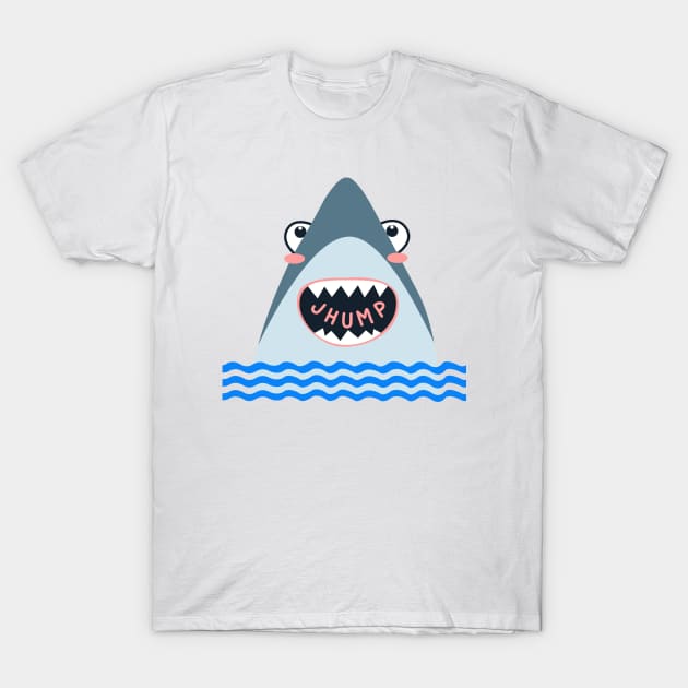 funny shark - simple humor design T-Shirt by teemarket